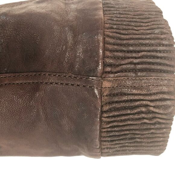 FRYE Leather Scrunch Brown Boots, Size 6.5 - Picture 10 of 12